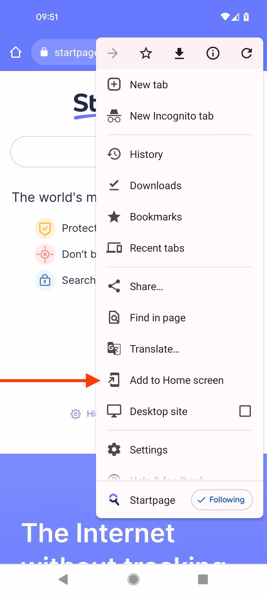 What is the Startpage private browser app?
