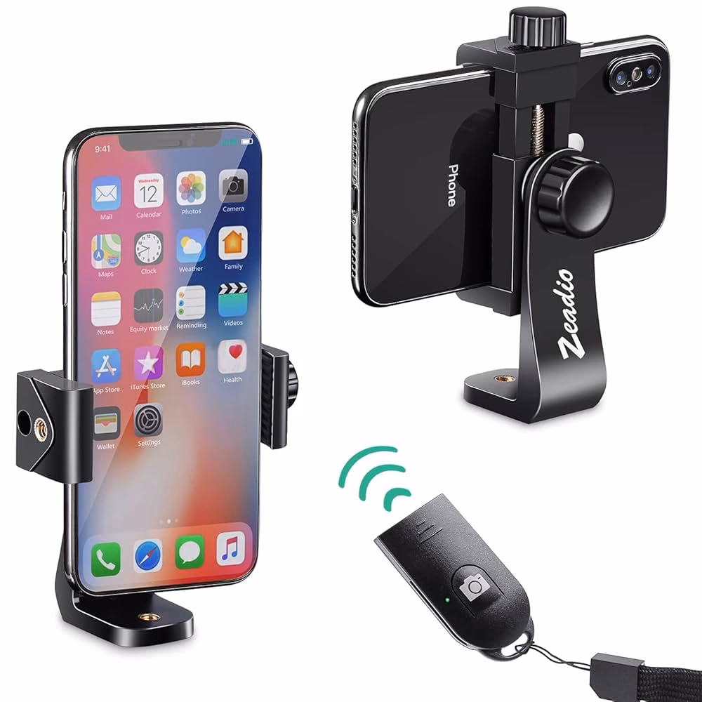 Wie kann ich mein Handy auf einem Stativ befestigen?