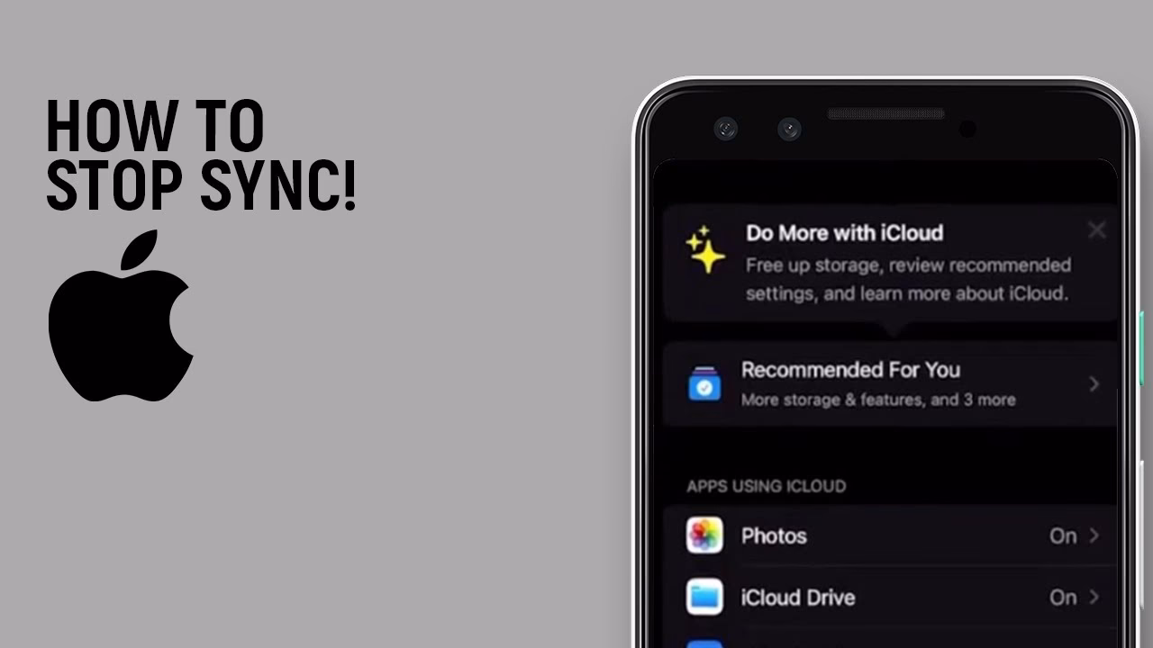 How do I Stop my iPhone syncing with my iPad?