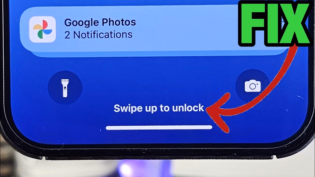 Why is swipe up to unlock not working on iPhone?