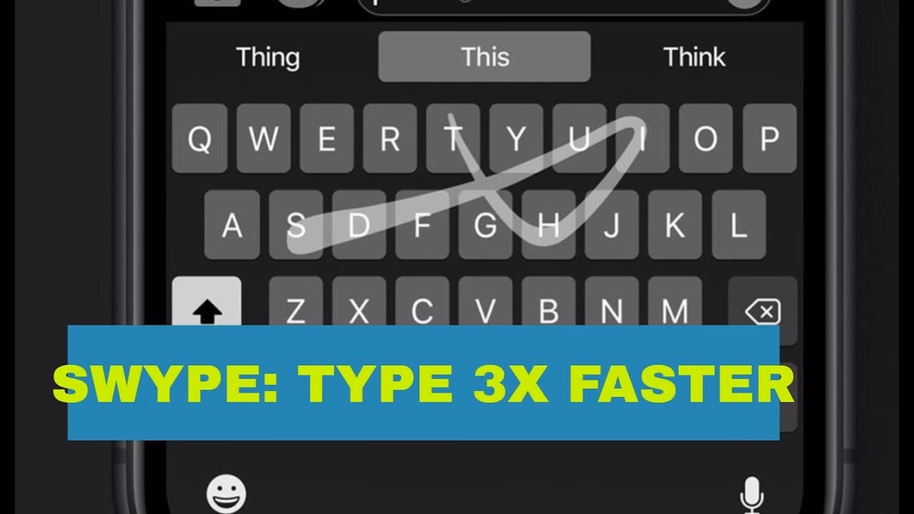 Can I swipe on the keyboard instead of typing?