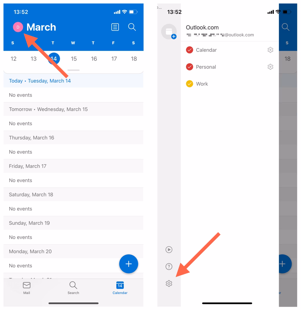 Does akruto sync Outlook calendar with iPhone?