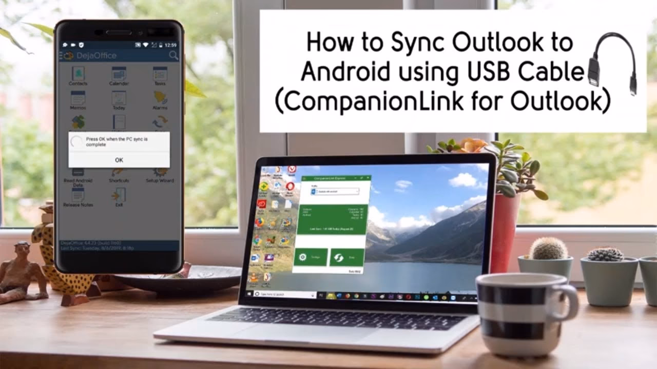 How do I sync outlook to my Android device?