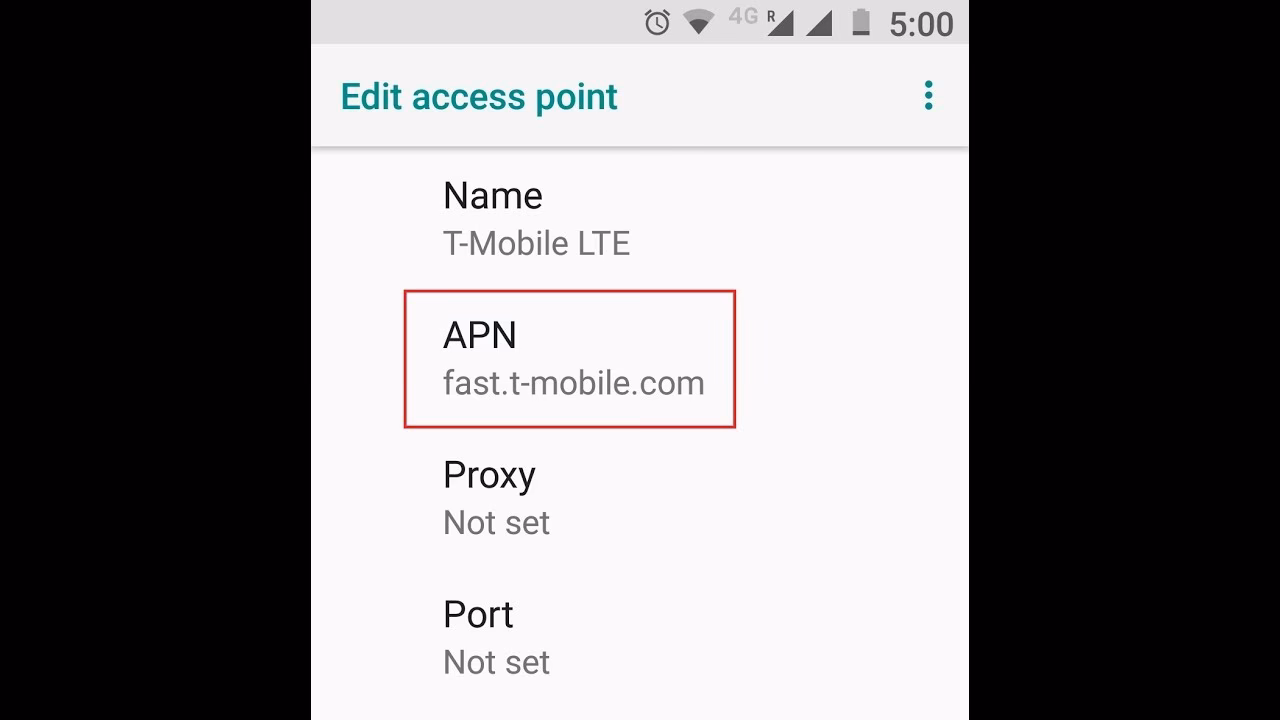 How do I set up a T-Mobile APN?