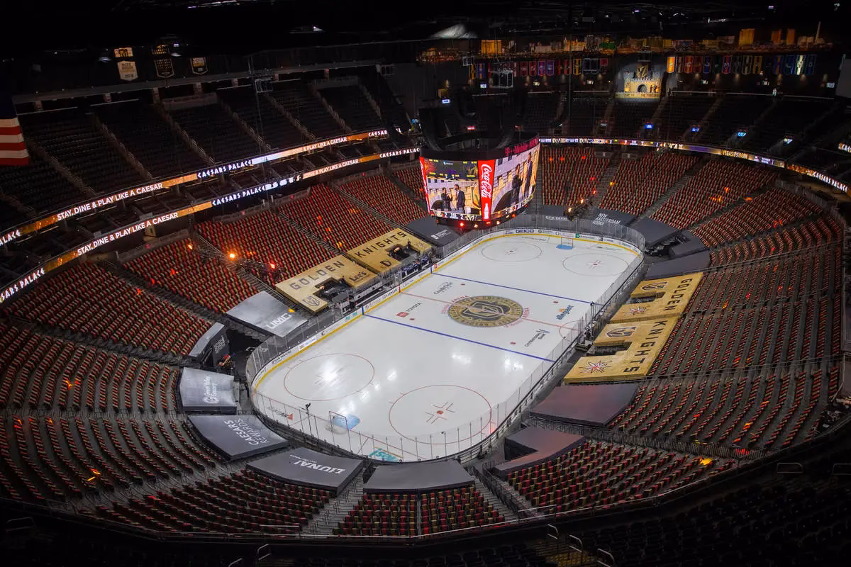Is T-Mobile Arena a 'hockey town'?