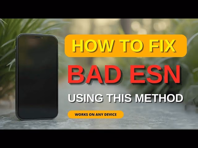 How to unlock a phone with a bad ESN?