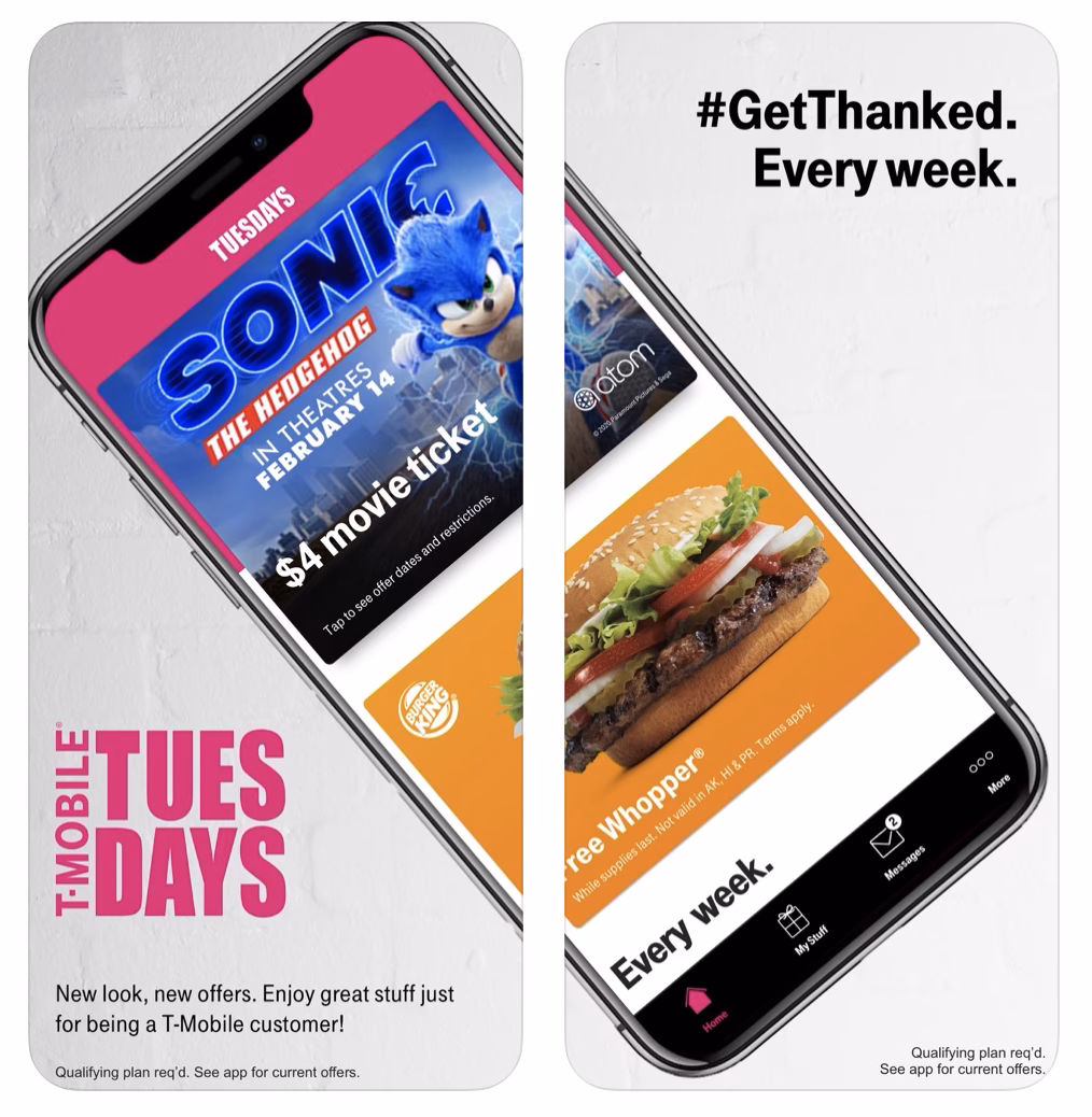 Does Tmobile Tuesdays offer a cash back bonus?