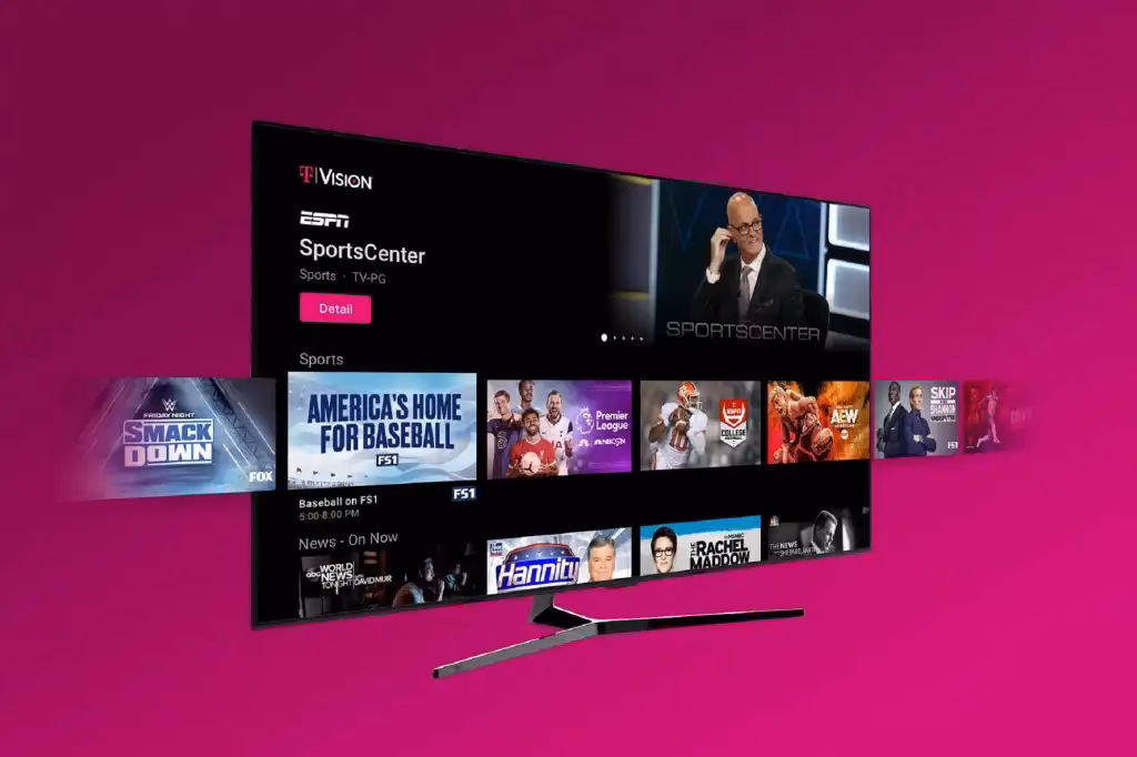 How do I use TVision on my T-Mobile phone?