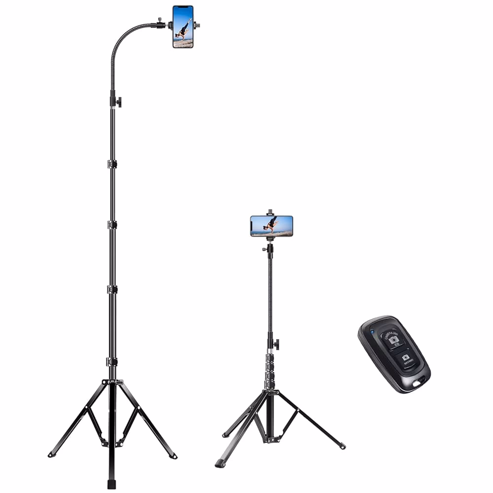 How tall can a phone tripod be?