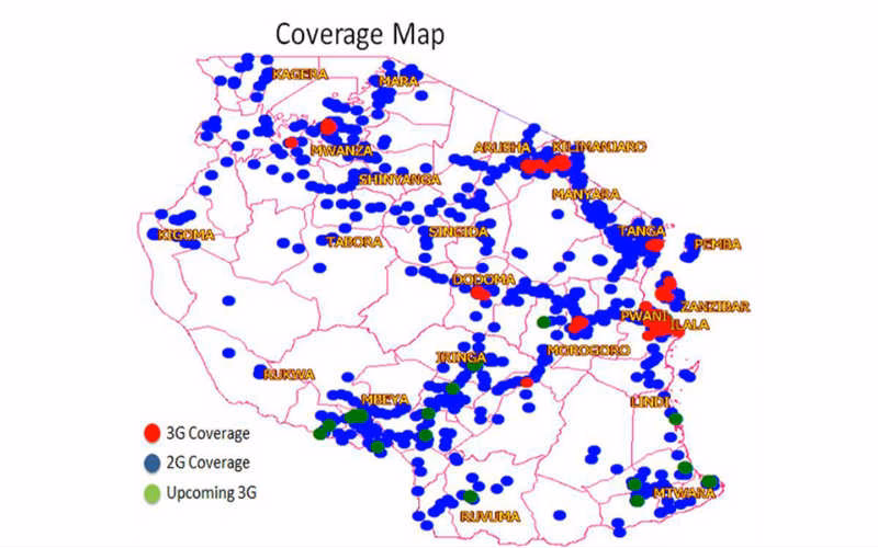 How many mobile network operators are there in Tanzania?