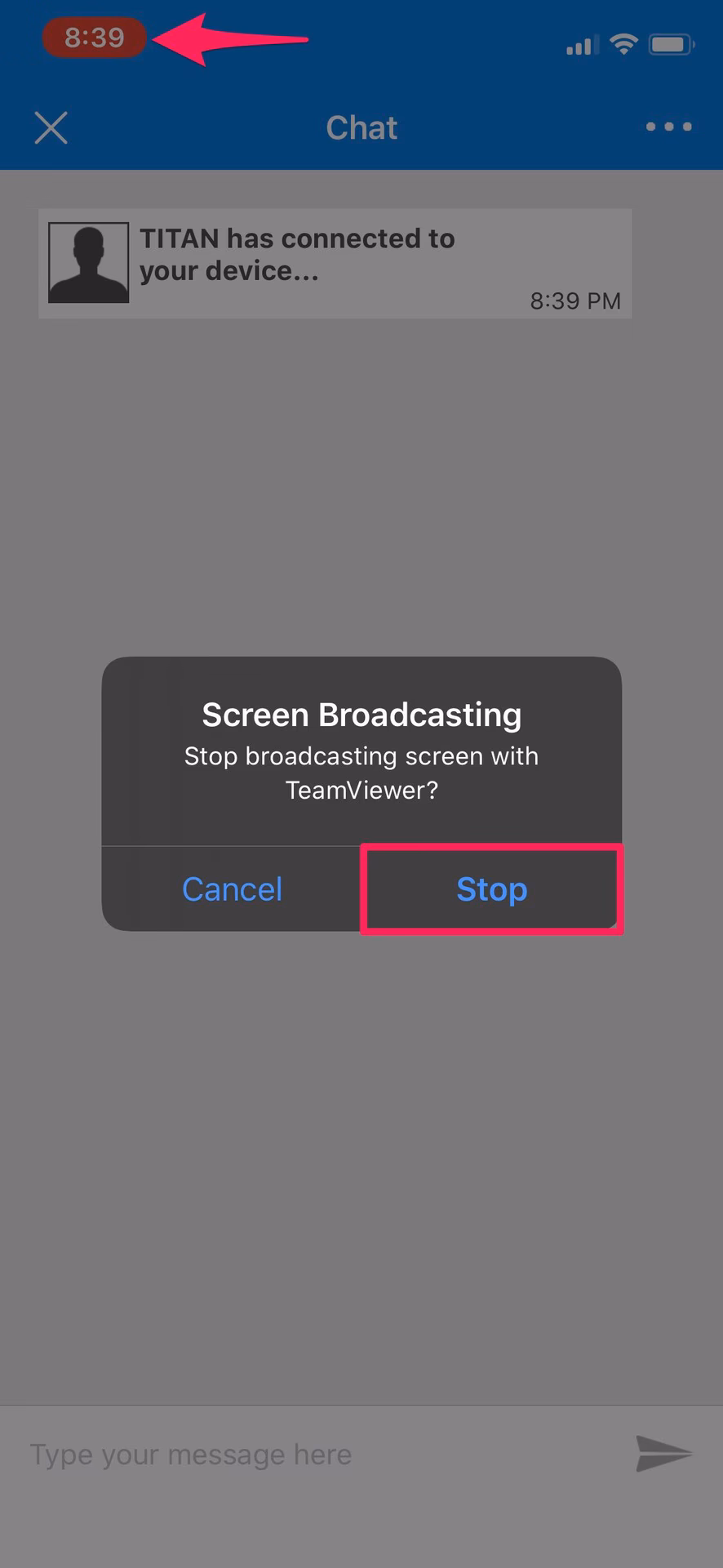 How do I use TeamViewer QuickSupport screen sharing with my Apple device?