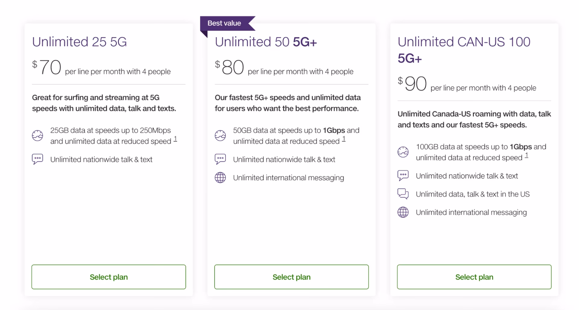 Does Telus Mobility offer a cell phone plan in Canada?
