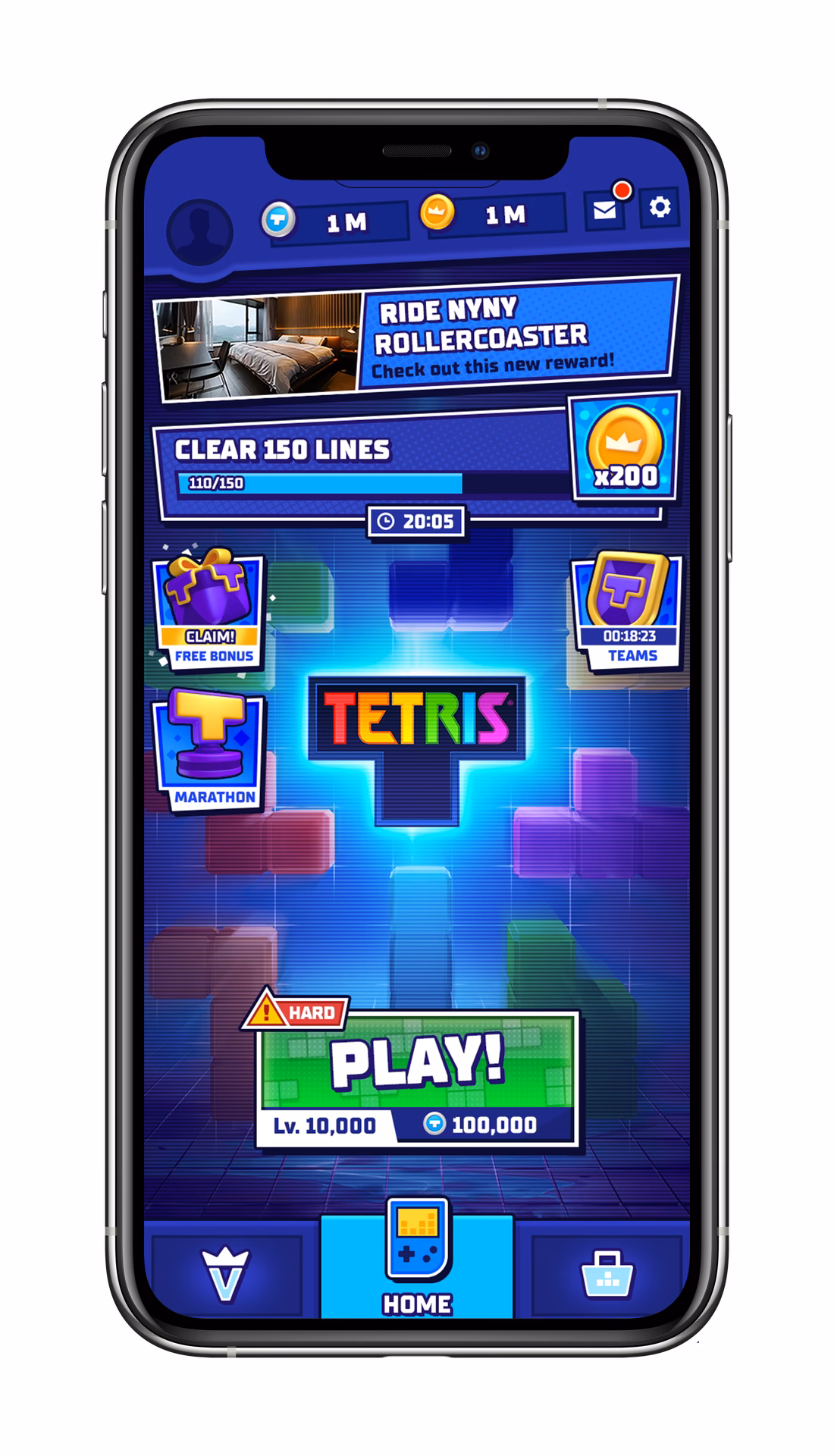 Can you play Tetris on mobile?
