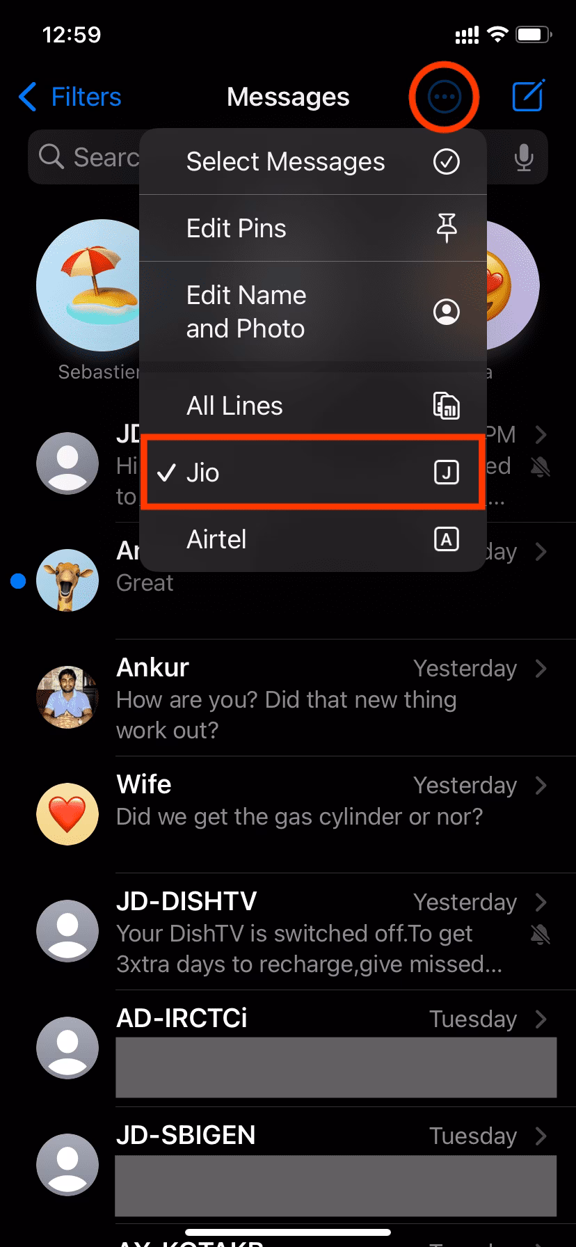 What if my SIM card sends a text message?