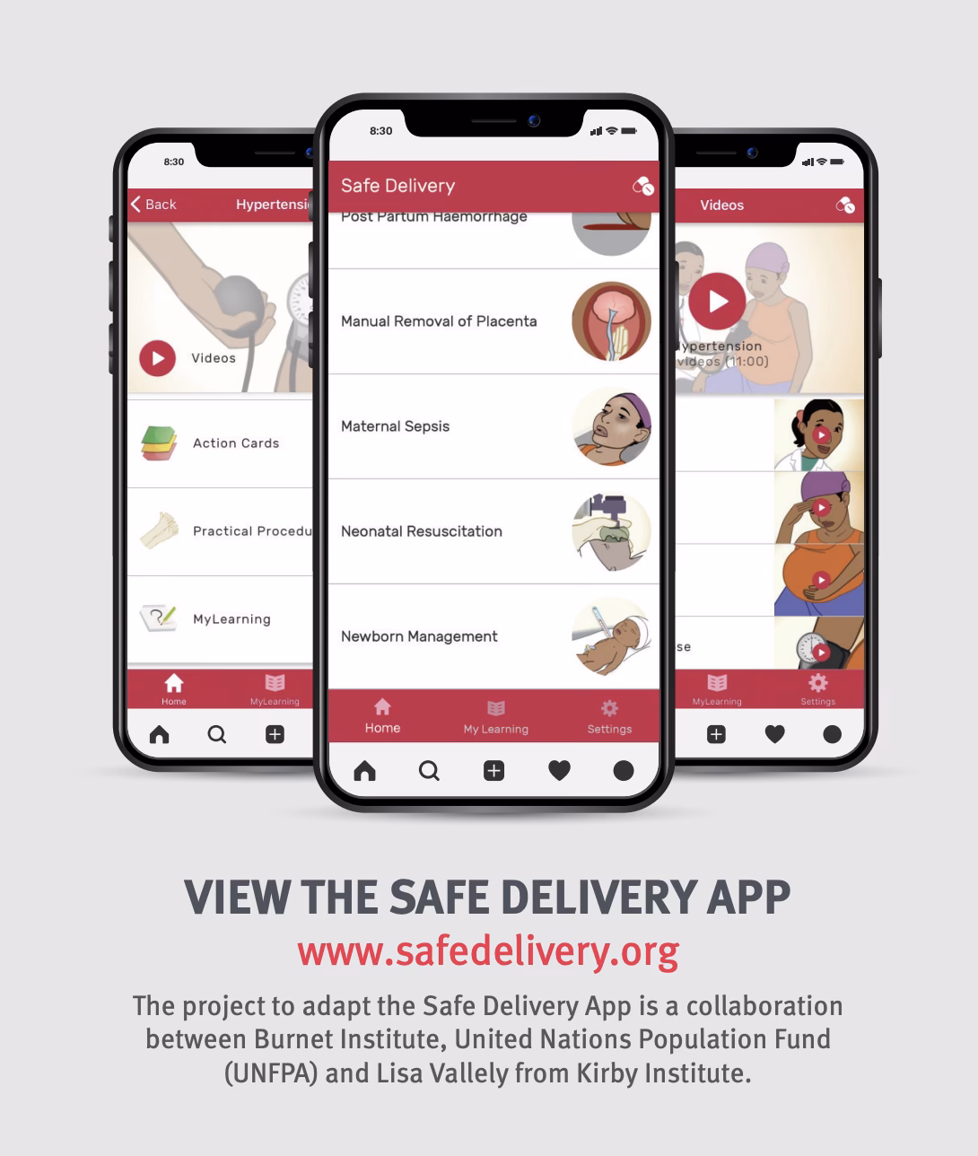 Where is the safe delivery app being scaled up?