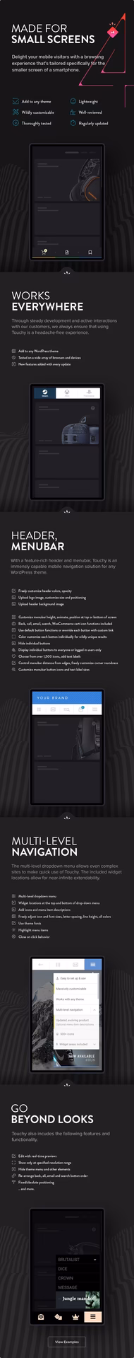 What is touchy in WordPress?