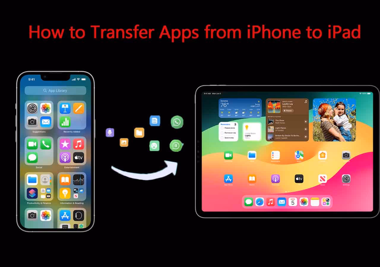 How do I transfer apps using iCloud?