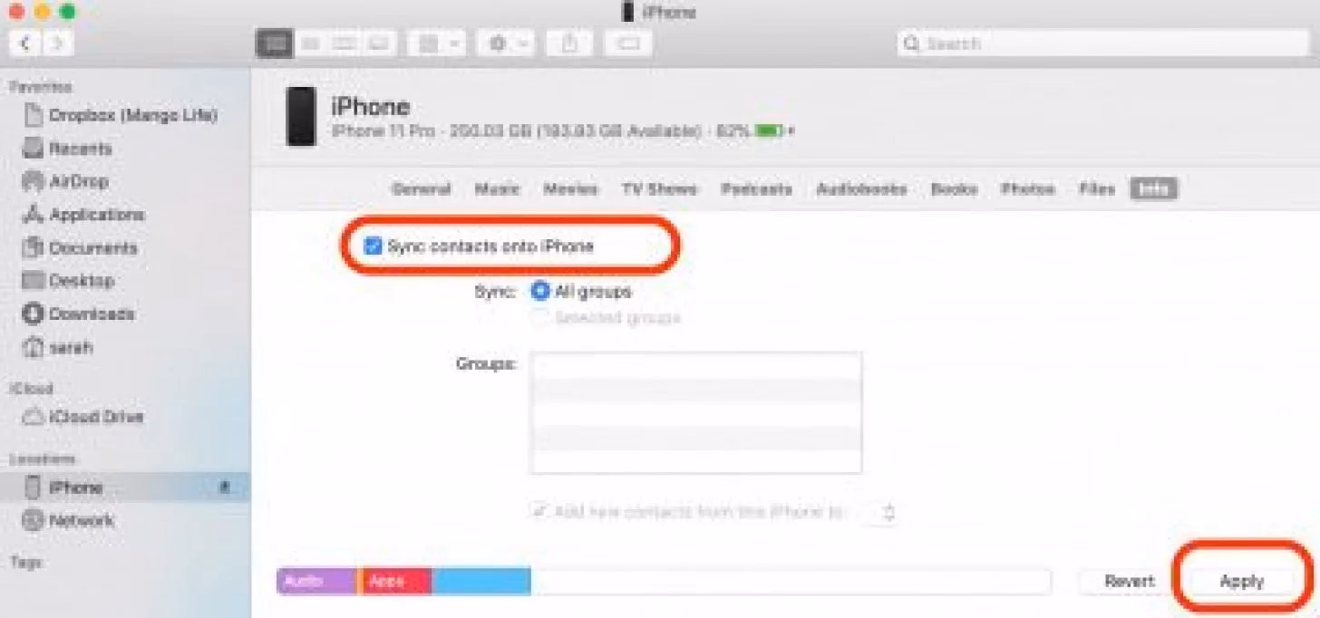 How to import contacts from iPhone to Mac without iCloud?