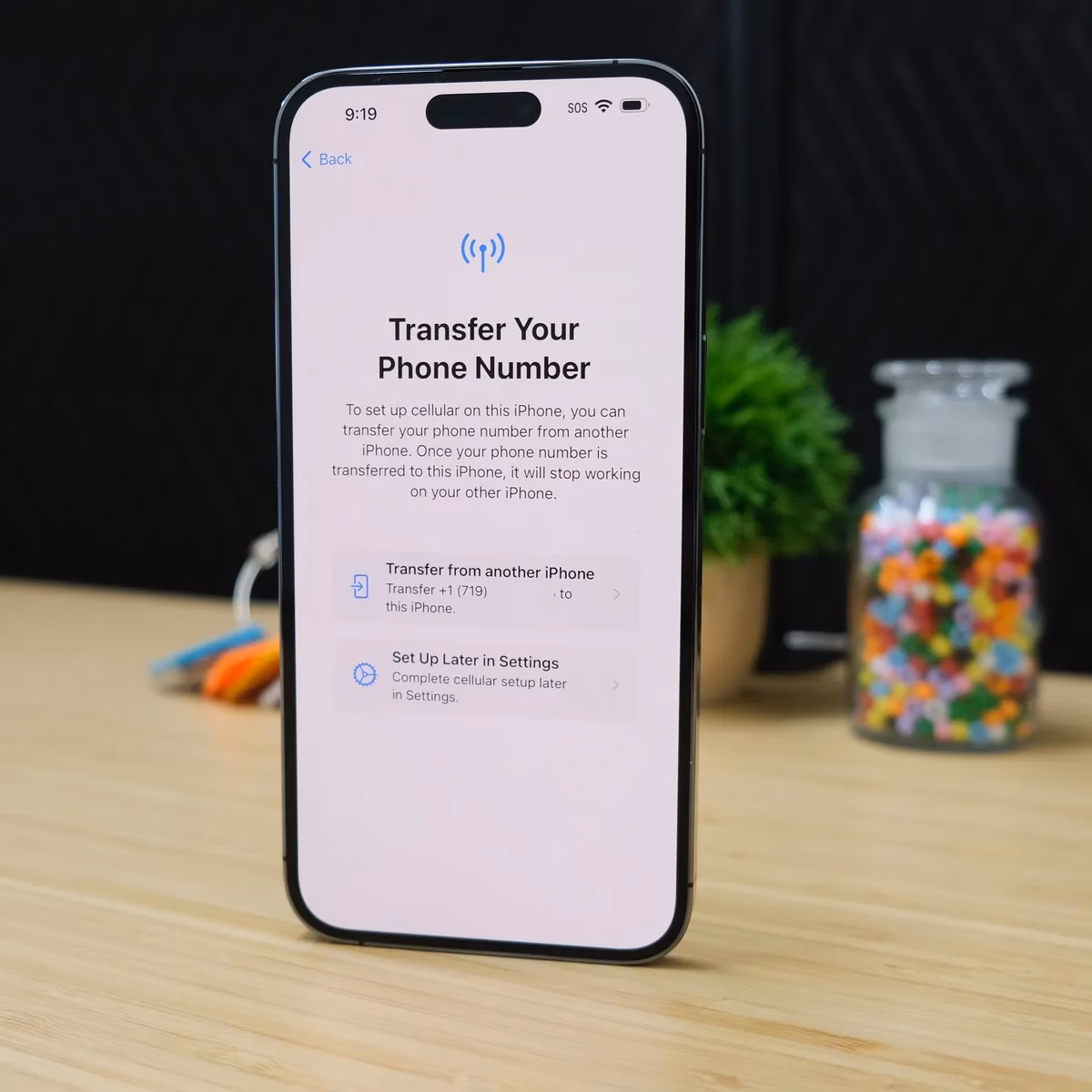 How do I transfer a phone from one iPhone to another?