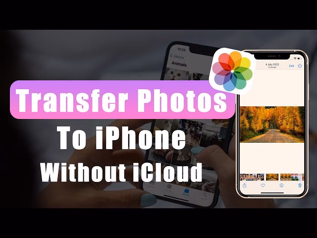 How to import pictures from iPhone to iPhone without iCloud?
