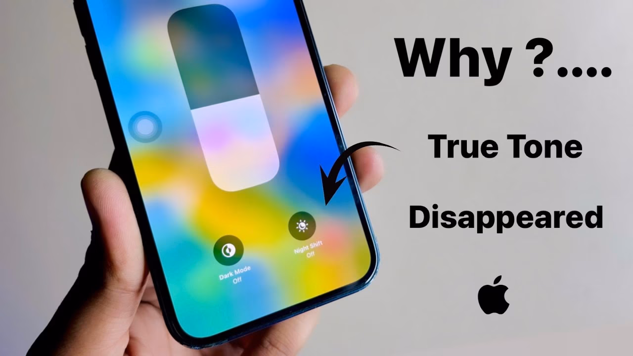 Why is true tone not showing up on my iPhone?