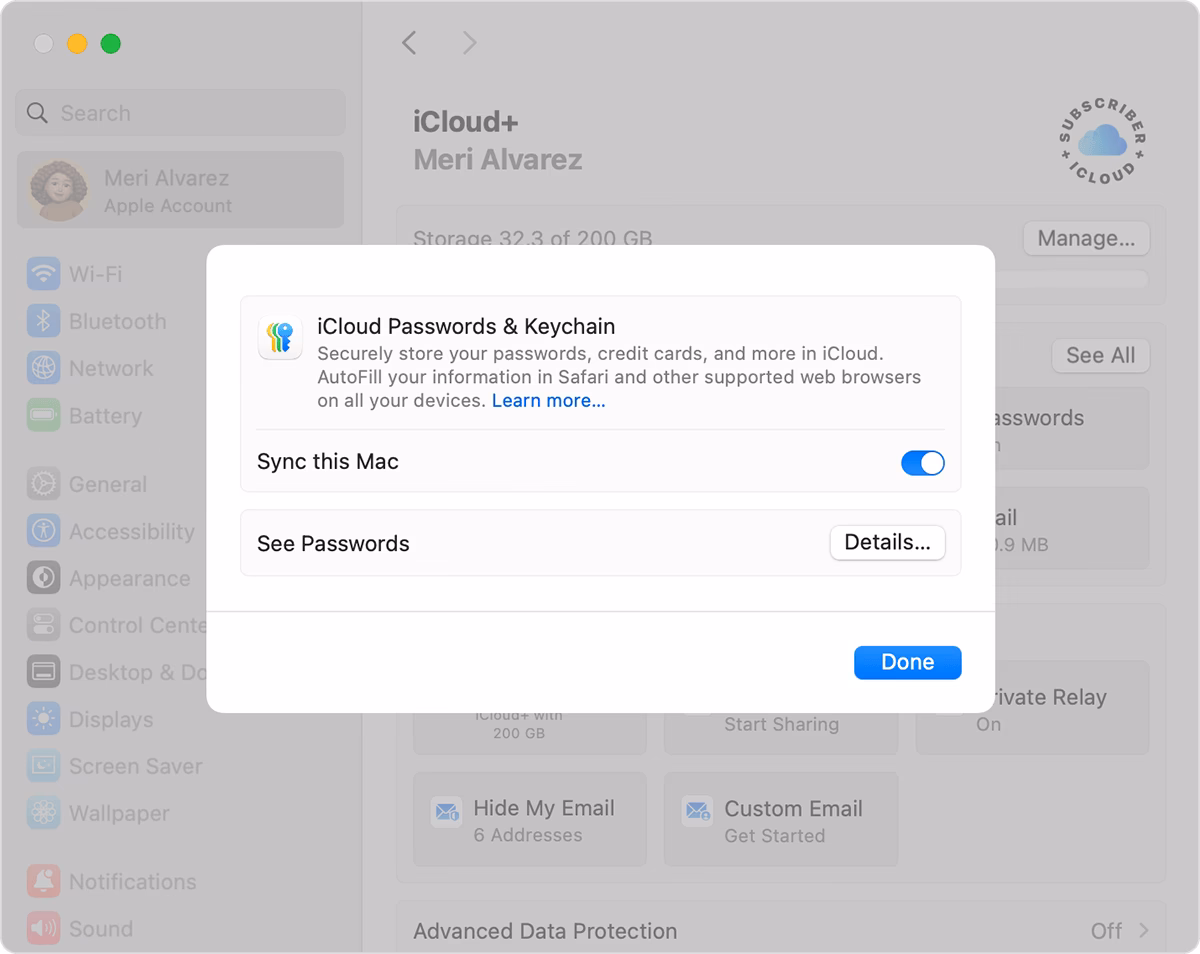 How to enable iCloud Keychain on iPhone?