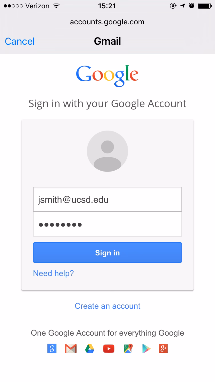 Does UC use a student email address?