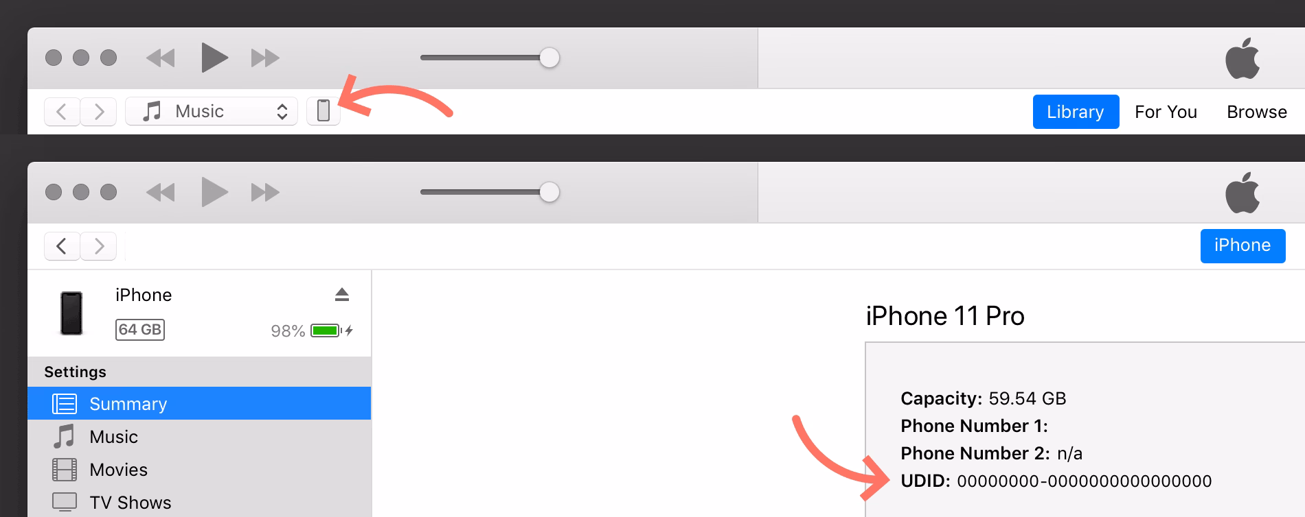 How do I get my UDID on my iOS device?
