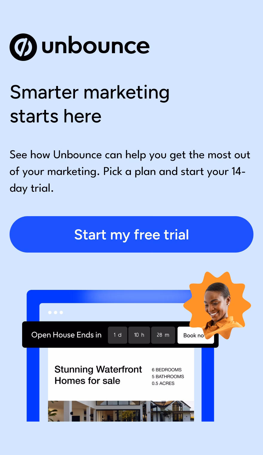 How to use Unbounce builder?
