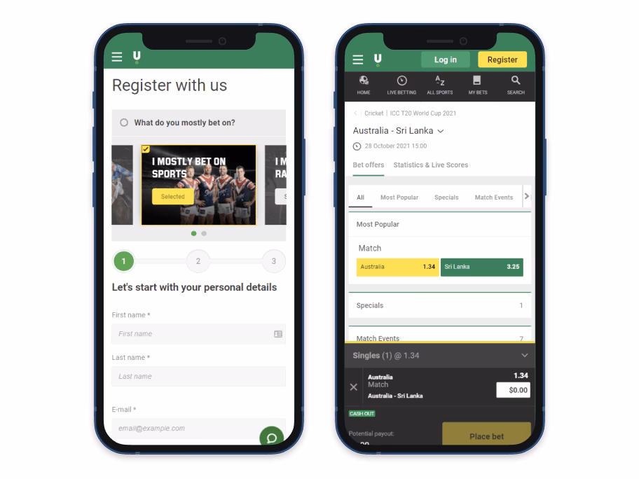 How many apps does Unibet offer?