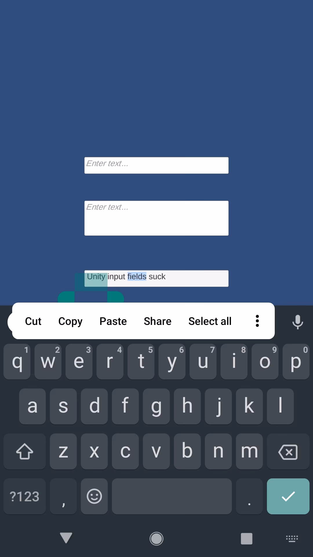 Does M_keyboard affect a specific inputfield?