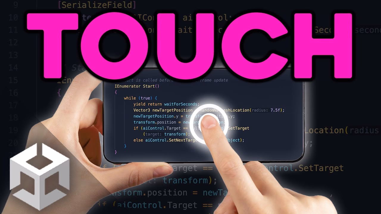 What is touch input in Unity?