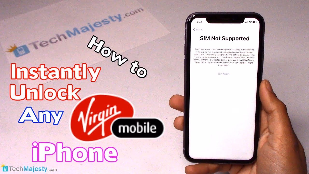 How do I unlock my Virgin plus device?