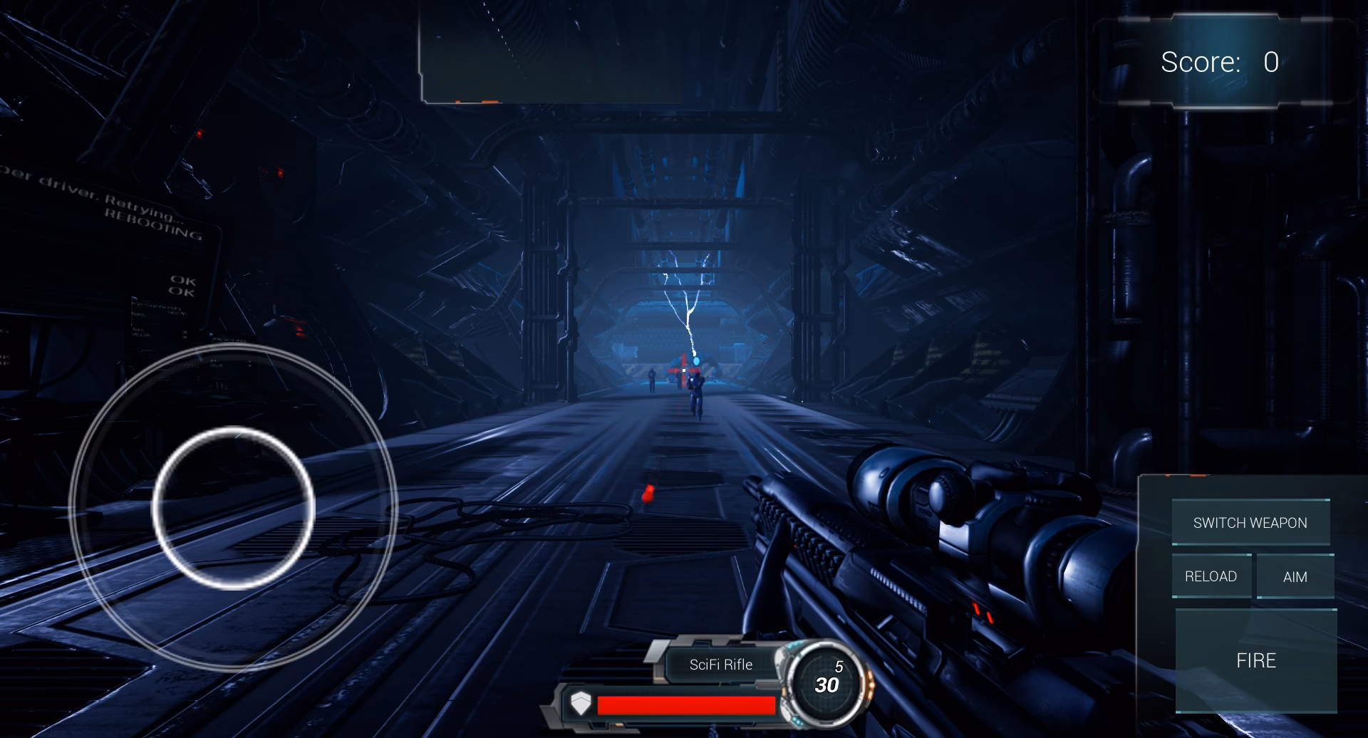 How do I use a blueprint joystick in Unreal Engine?
