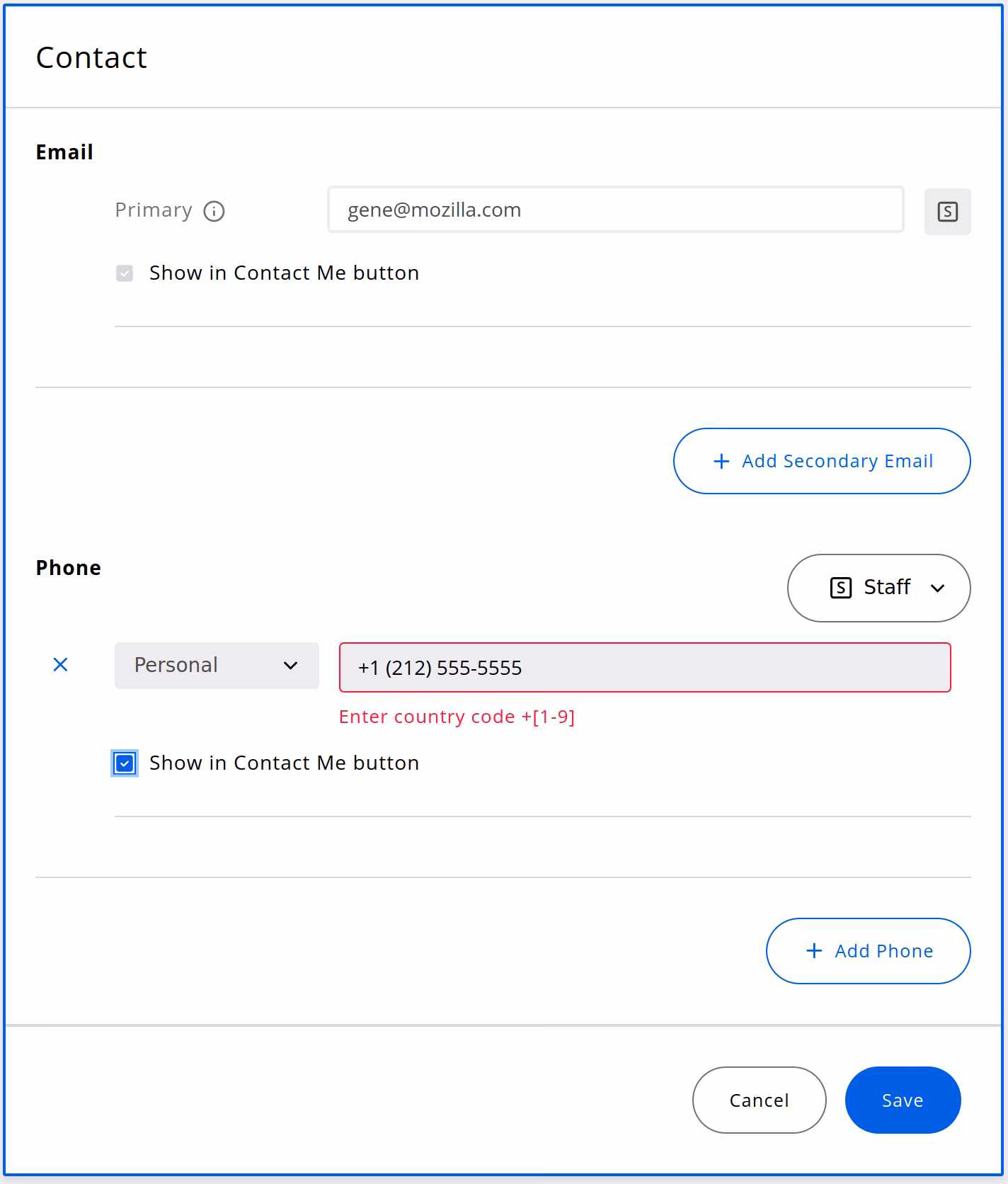 How do I validate a phone number?