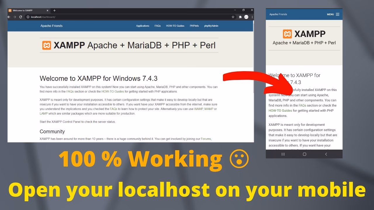 How to visit a website hosted on localhost from a mobile or tablet?