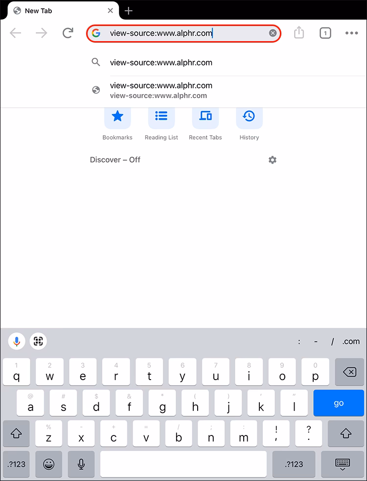 How do I view a page's source HTML code from a mobile browser?