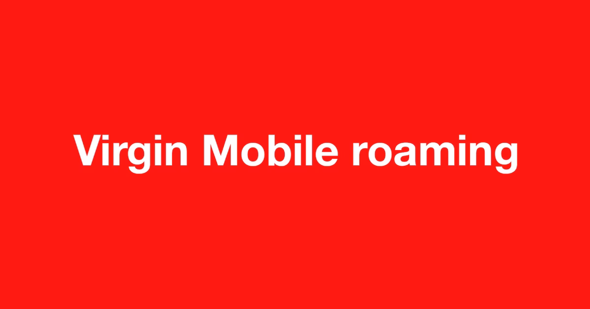 Does Virgin Mobile have a roaming pass?