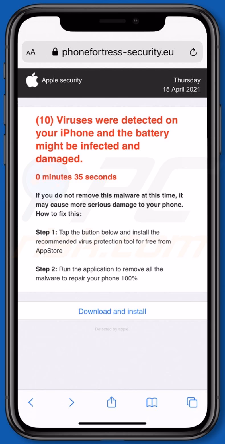 Is a fake Apple virus a scam?