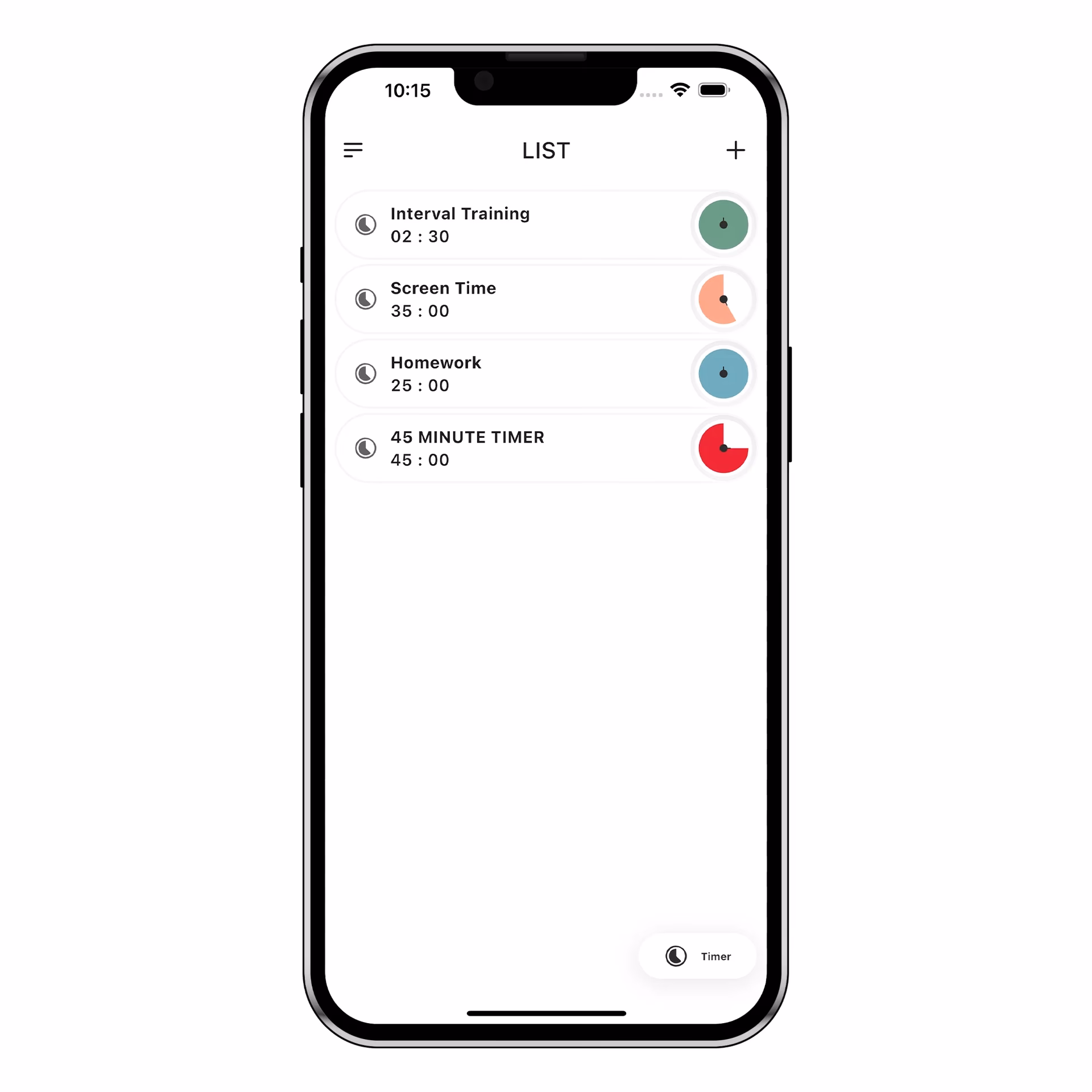 What is the time timer® iPhone app?