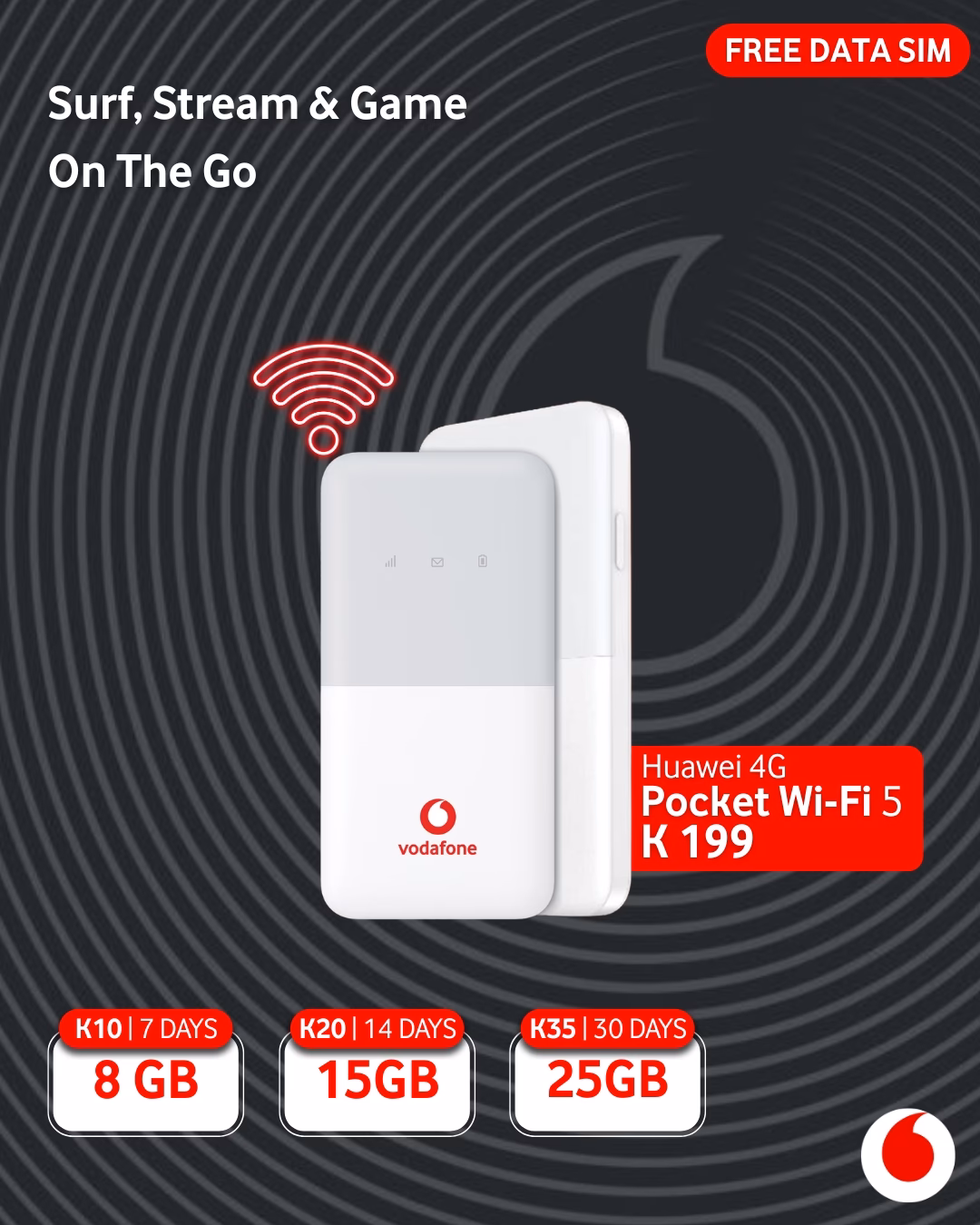 How do I connect to Vodafone mobile Wi-Fi?