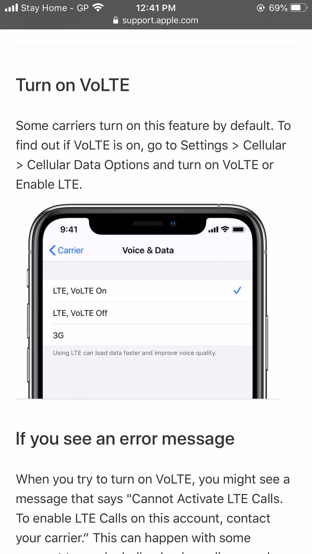 Can you make voice calls over LTE?