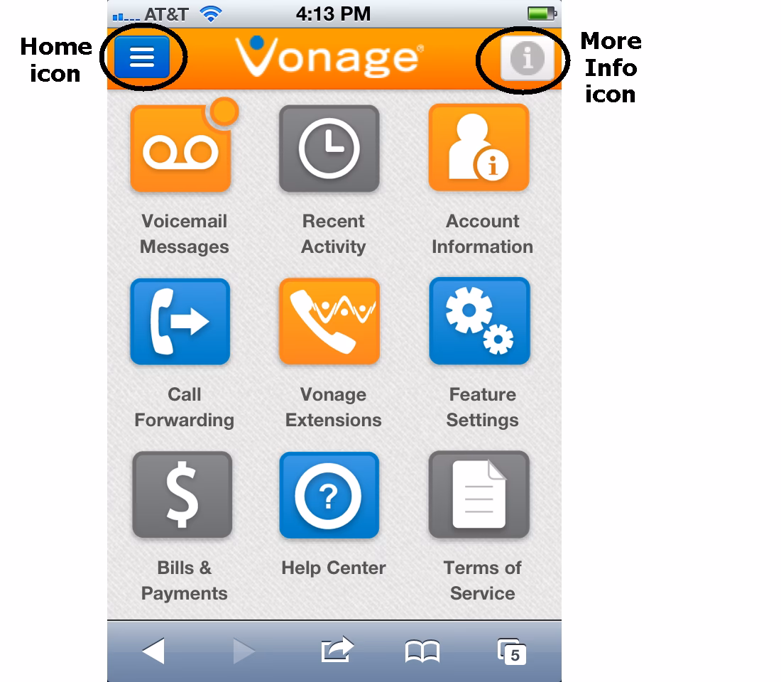 Does Vonage have a mobile app?