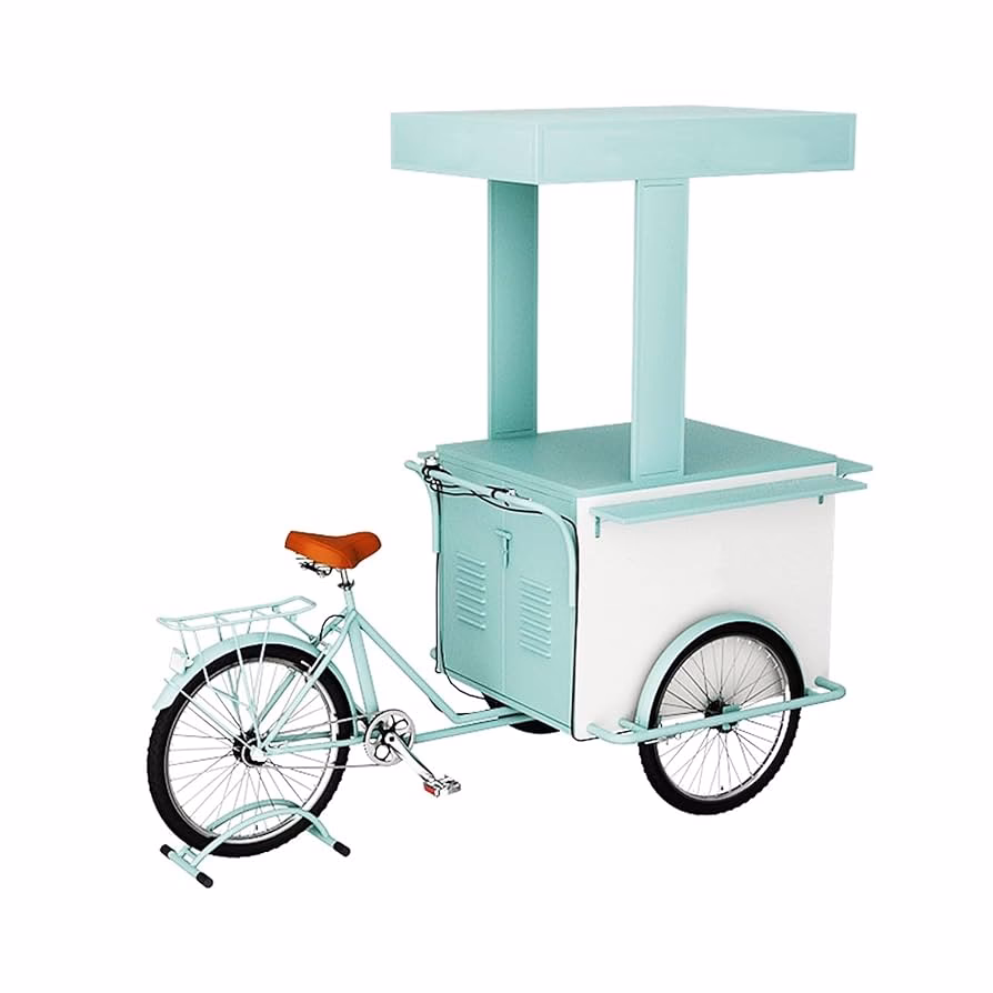 What equipment does the food bike have?