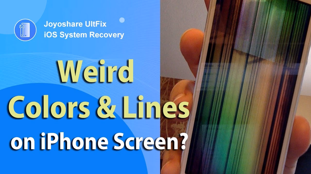 How do I Fix my iPhone screen if colors are not showing?