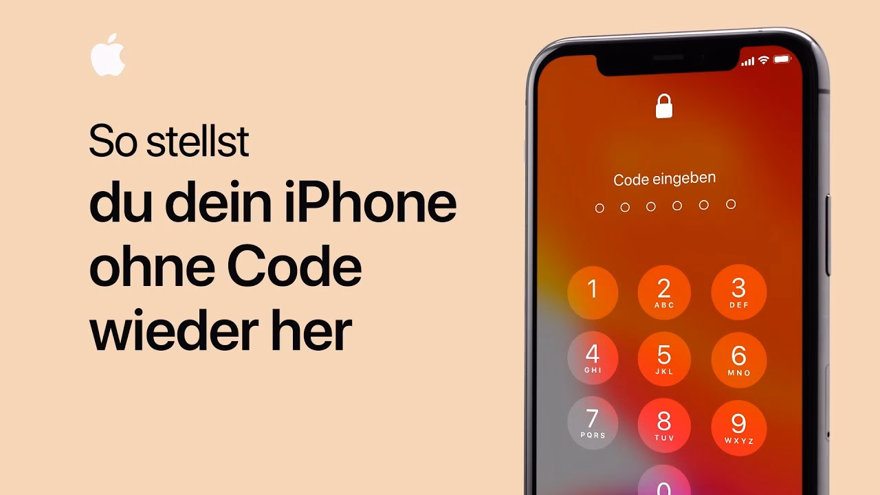 Was tun wenn der Code für Mein iPhone nicht einfällt?