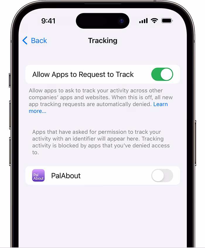 Does Apple allow apps to request to track?