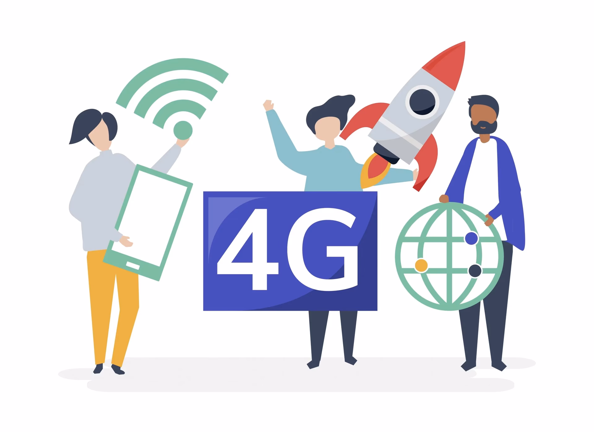 What is the difference between 3G and 4G?