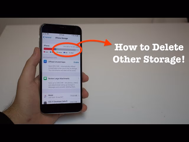 What is iPhone's other storage?