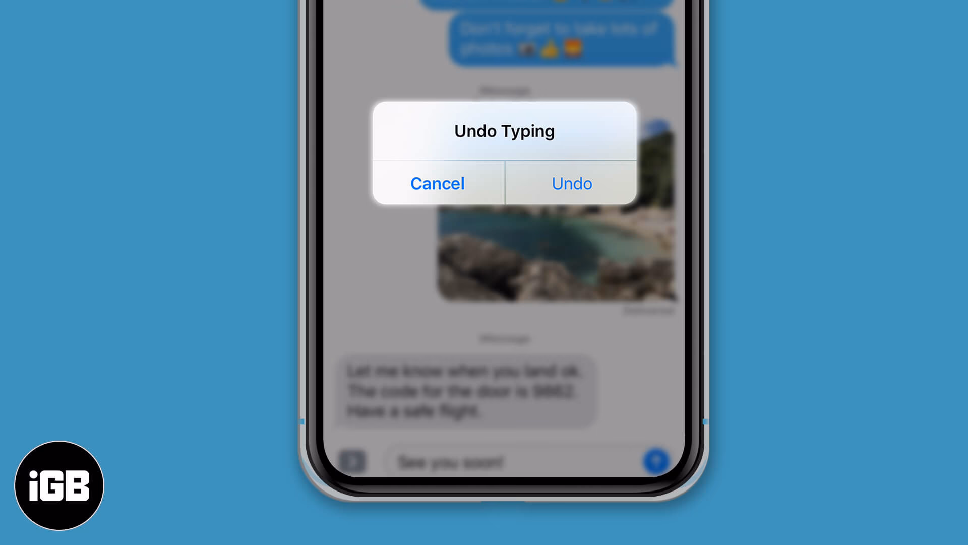 How to undo an action on iPhone?